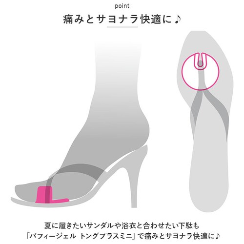 サンダル 鼻緒 痛み 通販 Puffyjell パフィージェル トングプラスミニ トングカバー 靴ずれ防止パッド 靴擦れ防止パッド 靴擦れ 用 トング カバー はなお 痛みカバー レディース クリアタ_3
