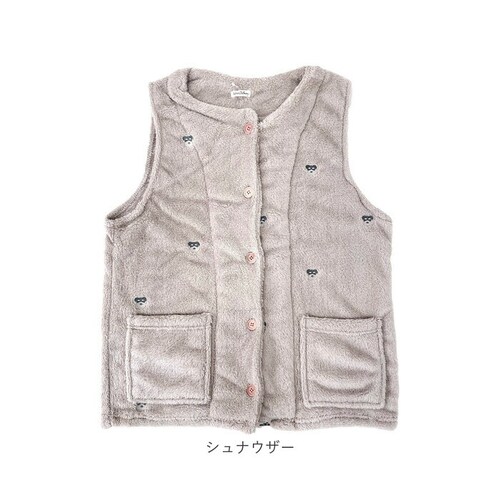もも ベスト レディース ルームウェア 通販 刺繍ベスト 部屋着 ジレ トップス ルームウエア 秋 冬 ノースリーブ 上着 カジュアル 大人用 重ね着 おしゃれ 羽織り 前開き ゆったり ふわふわ も_15