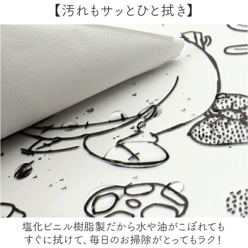 キッチンマット 透明 キャラクター 通販 透明キッチンマット キッチン マット キッチン用マット クリアキッチンマット キッチンラグマット 台所マット クリア 台所 キッチン用品 キッチン用 かわいい_3