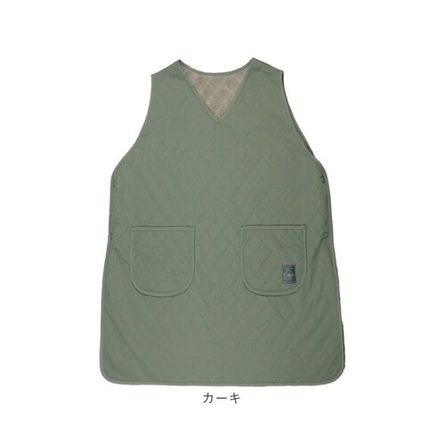 イエロー エプロン 裏ボア 通販 かぶりエプロン 前掛け 作業着 あったか 防寒 暖かい おしゃれ レディース 保育士 かわいい 可愛い 冬 秋冬 冬用 キルティング 無地 作業用 ゆったり ダイヤキ_13