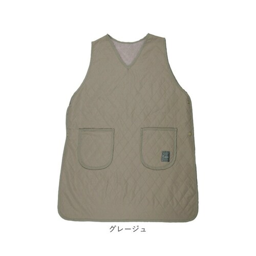 イエロー エプロン 裏ボア 通販 かぶりエプロン 前掛け 作業着 あったか 防寒 暖かい おしゃれ レディース 保育士 かわいい 可愛い 冬 秋冬 冬用 キルティング 無地 作業用 ゆったり ダイヤキ_14