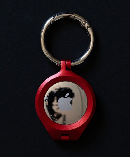 シルバー AirTag ケース アルム 通販 air tag キーホルダー AirTagケース AirTag保護ケース エアタグケース 保護カバー アルミバンパー キーリング おしゃれ オシャレ シン_4