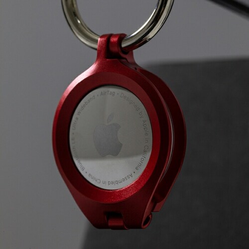 シルバー AirTag ケース アルム 通販 air tag キーホルダー AirTagケース AirTag保護ケース エアタグケース 保護カバー アルミバンパー キーリング おしゃれ オシャレ シン_5