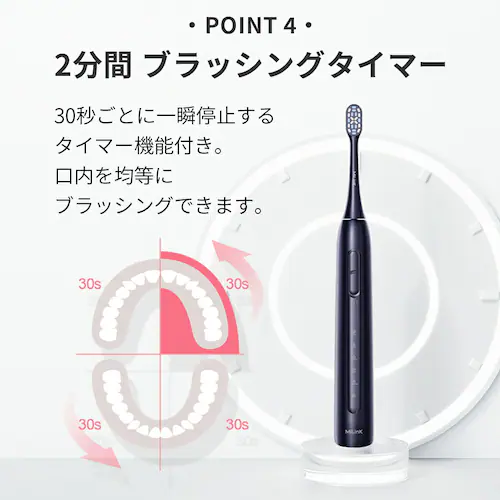 電動歯ブラシ リニア音波式電動歯ブラシ 通販 音波式電動歯ブラシ 歯ブラシ 電動ハブラシ MiLink TB02 歯ぶらし 歯磨き はみがき 大人 子供 コンパクト 静か 持ち運び シンプル 防水 静_7
