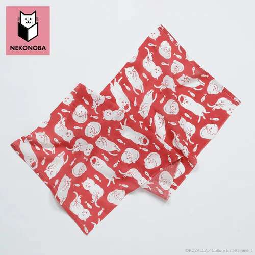 NEKONOBA グッズ 通販 日本製 手ぬぐい ガーゼ ガーゼ手ぬぐい 手拭い てぬぐい かわいい おしゃれ 綿100% 可愛い キャラクター ネコノバ 猫 ねこ ネコ 猫グッズ 日本 和 タオル _7
