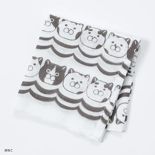 NEKONOBA グッズ 通販 日本製 手ぬぐい ガーゼ ガーゼ手ぬぐい 手拭い てぬぐい かわいい おしゃれ 綿100% 可愛い キャラクター ネコノバ 猫 ねこ ネコ 猫グッズ 日本 和 タオル _11