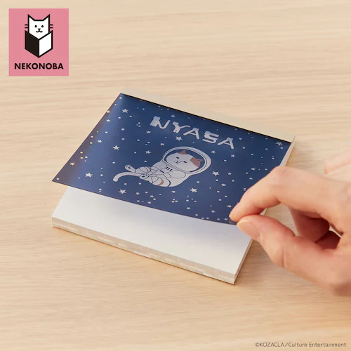NEKONOBA グッズ 通販 ネコノバ メモパッド 紙 メモ帳 スクエアメモパッド メモ 正方形 かわいい キャラクター 猫 ねこ ネコ 猫グッズ NYASA ニャサ おしゃれ 可愛い オシャレ ス_3