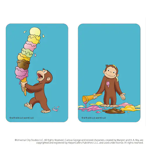 ������̃W���[�W �O�b�Y �ʔ� Curious George �X�e�b�J�[ �܂�����S�ݓX�X�e�b�J�[ 4947864052812 ������̃W���[�W09 �V�[�� �X�e�b�J�[�V�[�� �X�}�z�� �G�{�L�����N�^_2