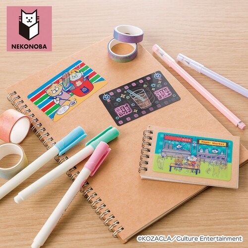 NEKONOBA �O�b�Y �ʔ� �l�R�m�o ���{�� �X�e�b�J�[ �V�[�� �������ƊG�����ς��I�X�e�b�J�[ ���킢�� �L�����N�^�[ �L �˂� �l�R �L�O�b�Y �C���X�g ������� ���� �I�V���� �����`�L_1