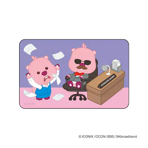 �W�����}�����s�[ �O�b�Y �ʔ� �����܂��ҁ[ ZANMANG LOOPY �X�e�b�J�[ �V�[�� �X�e�b�J�[�V�[�� �܂�����S�ݓX�X�e�b�J�[ 4947864092016 ���킢�� ������� ���� ��_3