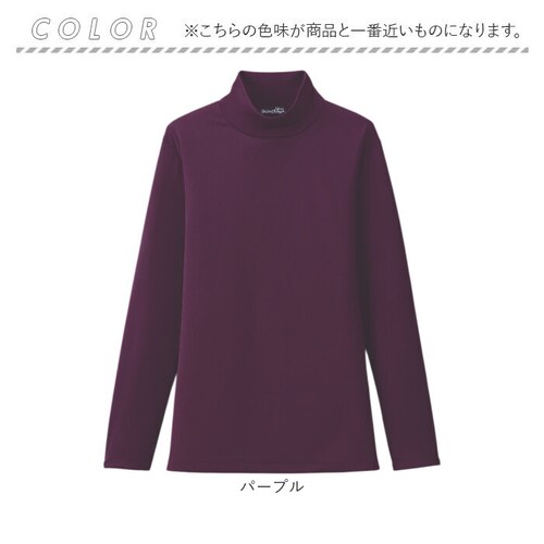 チャコール Lサイズ ハイネック レディース 通販 タートルネック プルオーバー カットソー 長袖 tシャツ トップス インナー ディーライズ 着やせ あったか 秋冬 薄手 春 秋 冬 防寒 暖かい _14