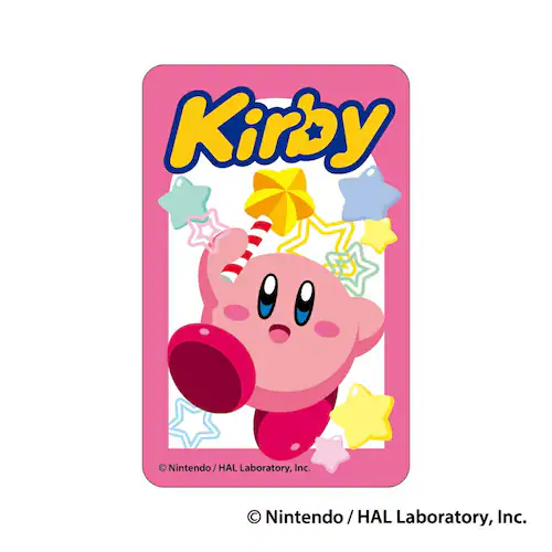 星のカービィ グッズ 通販 星のカービー カービーグッズ 3Dクリアカード 4947864110192 ステッキ スマートフォン かわいい おしゃれ 可愛い 推し活グッズ 透明 カード 推し活 キャラ_1