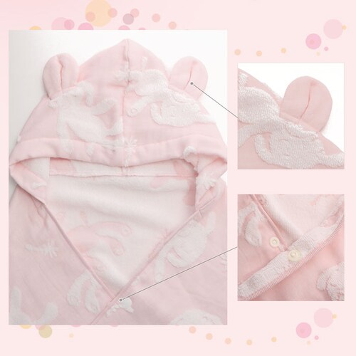 フード付き バスタオル 通販 出産祝い 今治 ガーゼ パイル 日本製 フード付きタオル 男の子 女の子 かわいい おしゃれ ベビーバスローブ ハーフガーゼ 湯上り タオル プール 湯上りタオル ベビー_8