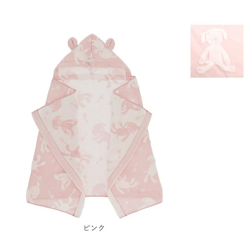 フード付き バスタオル 通販 出産祝い 今治 ガーゼ パイル 日本製 フード付きタオル 男の子 女の子 かわいい おしゃれ ベビーバスローブ ハーフガーゼ 湯上り タオル プール 湯上りタオル ベビー_10