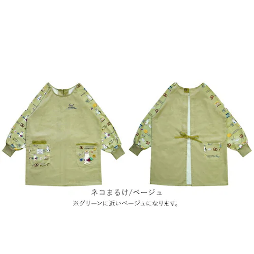 割烹着 保育士 通販 かっぽう着 リブ 割烹着おしゃれ スモック チュニック エプロン クスグルジャパン ホームウェア ミセス ファッション トップス 敬老の日 ギフト 贈り物 動物 アニマル おしゃ_11