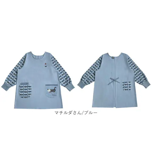 割烹着 保育士 通販 かっぽう着 リブ 割烹着おしゃれ スモック チュニック エプロン クスグルジャパン ホームウェア ミセス ファッション トップス 敬老の日 ギフト 贈り物 動物 アニマル おしゃ_14