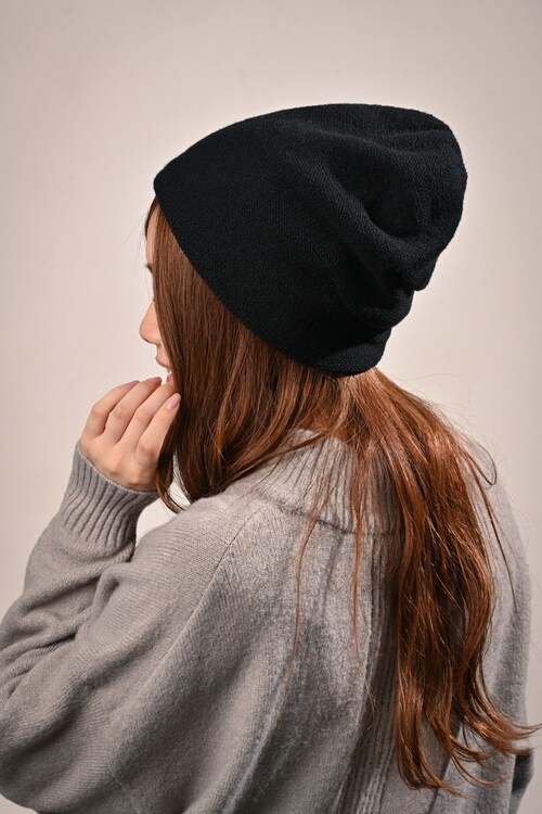 ニット帽 レディース 秋冬 通販 帽子 冬 秋 ニットキャップ ワッチキャップ ワッチ帽子 ニット キャップ ビーニー ワッチ ニット帽子 無地 深め きれいめ シンプル おしゃれ 女性 女の子 55_2