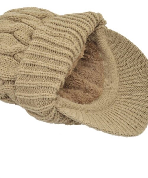 キャスケット レディース 秋冬 通販 つば付きニット帽 帽子 冬 秋 ニット帽子 ニットキャップ つば付 キャスケット帽子 かわいい 無地 洗える 手洗い おしゃれ ふわふわ 暖かい 女性 女の子 5_1