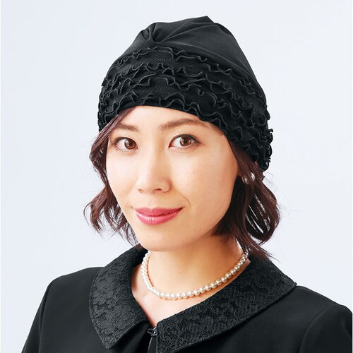 eclaT style エクラスタイル ヘアカバー レディース 通販 キャップ ぼうし 帽子 ヘアキャップ フォーマル さっと被るだけ ブラックフォーマル フィット 普段使い 伸縮性 ストレッチ 合わ_7