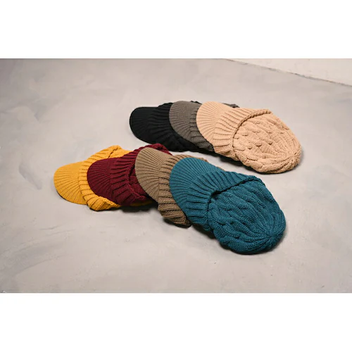 キャスケット レディース 秋冬 通販 つば付きニット帽 帽子 冬 秋 ニット帽子 ニットキャップ つば付 キャスケット帽子 かわいい 無地 洗える 手洗い おしゃれ 消臭 女性 女の子 538390 _1