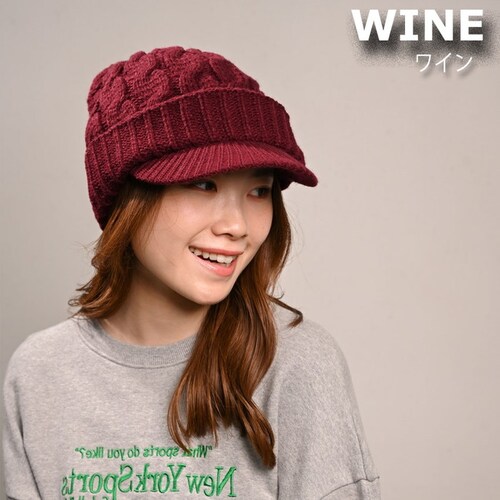 キャスケット レディース 秋冬 通販 つば付きニット帽 帽子 冬 秋 ニット帽子 ニットキャップ つば付 キャスケット帽子 かわいい 無地 洗える 手洗い おしゃれ 消臭 女性 女の子 538390 _7
