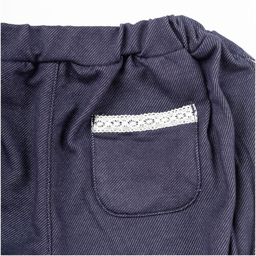 デニム ショートパンツ 女の子 キッズ 通販 短パン ハーフパンツ バルーンパンツ リボン レース りぼん 後ろポケット デニムニット かわいい おしゃれ 可愛い ガールズ 子供服 子ども服 ベビー服_3