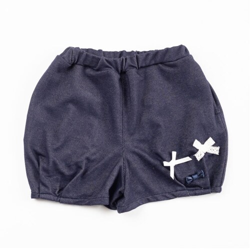 デニム ショートパンツ 女の子 キッズ 通販 短パン ハーフパンツ バルーンパンツ リボン レース りぼん 後ろポケット デニムニット かわいい おしゃれ 可愛い ガールズ 子供服 子ども服 ベビー服_4