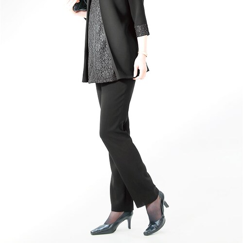 パンツ フォーマル ブラック レディース 通販 日本製 フォーマルパンツ レディースパンツ ロングパンツ 長ズボン ズボン きれいめ eclaTstyle ロング オフィス シンプル ボトムス 無地 _8