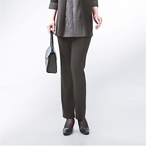 パンツ フォーマル ブラック レディース 通販 日本製 フォーマルパンツ レディースパンツ ロングパンツ 長ズボン ズボン きれいめ eclaTstyle ロング オフィス シンプル ボトムス 無地 _12