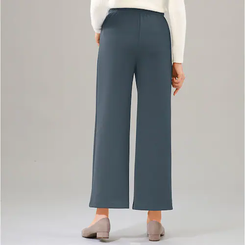 ワイドパンツ 裏起毛 レディース 通販 ワイド パンツ 長ズボン ズボン カジュアルパンツ レディースパンツ ロングパンツ 裏起毛パンツ ボトムス ウエストゴム あったか あたたかい 無地 シンプル _9