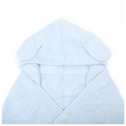 バスタオル フード付き 通販 可愛い おしゃれ ふわふわ ふんわり タオル 今治 日本製 綿 コットン 100% バスローブ 子ども ひつじ 刺繍 おくるみ 出産祝い ギフト Meringue メレン_4