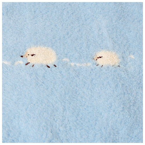 バスタオル フード付き 通販 可愛い おしゃれ ふわふわ ふんわり タオル 今治 日本製 綿 コットン 100% バスローブ 子ども ひつじ 刺繍 おくるみ 出産祝い ギフト Meringue メレン_8