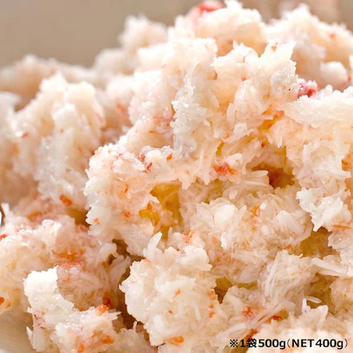 カニ ボイルズワイガニフレーク 1袋 (赤白ミックス/500g×1袋/冷凍) 海鮮 ギフト 贈り物 お取り寄せ【代引き不可】_3