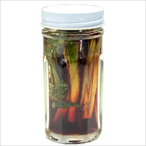 本物 強烈 行者ニンニク 醤油漬け 1本 (北海道産/天然/行者にんにく) 山菜 ご飯のお供 北海道 お取り寄せ【代引き不可】_3