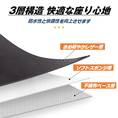 サドルカバー 自転車 防水 大型 シートカバー 電動自転車 ママチャリ 交換 雨よけ 撥水 傷 汚れ 劣化防止 クッション 保護 フィット 簡単 おしゃれ 黒 ブラック【代引き不可】_2