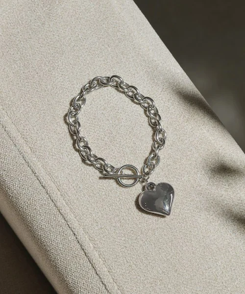 ブレスレット ハート 通販 レディース ハートブレスレット チェーンブレスレット マンテルブレスレット アクセサリー アクセ Diamond Hearts ダイヤモンドハーツ ハートチャーム かわいい_3