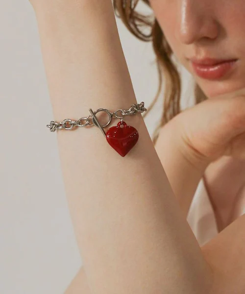 ブレスレット ハート 通販 レディース ハートブレスレット チェーンブレスレット マンテルブレスレット アクセサリー アクセ Diamond Hearts ダイヤモンドハーツ ハートチャーム かわいい_10