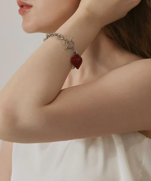 ブレスレット ハート 通販 レディース ハートブレスレット チェーンブレスレット マンテルブレスレット アクセサリー アクセ Diamond Hearts ダイヤモンドハーツ ハートチャーム かわいい_11