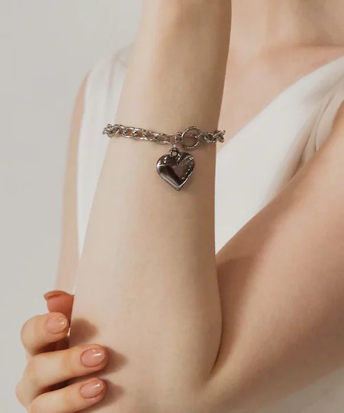 ブレスレット ハート 通販 レディース ハートブレスレット チェーンブレスレット マンテルブレスレット アクセサリー アクセ Diamond Hearts ダイヤモンドハーツ ハートチャーム かわいい_15