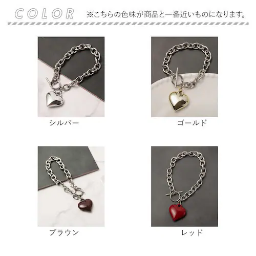 ブレスレット ハート 通販 レディース ハートブレスレット チェーンブレスレット マンテルブレスレット アクセサリー アクセ Diamond Hearts ダイヤモンドハーツ ハートチャーム かわいい_18