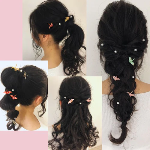 uピン 可愛い 通販 日本製 ユーピン Uピン ヘアピン ヘアーピン ヘアアクセサリー ヘアーアクセサリー ヘアアレンジ まとめ髪 髪の毛 着物 浴衣 和装 和小物 和服 かわいい おしゃれ オシャレ_3