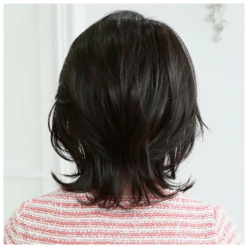 PRISILA プリシラ ショート フルウィッグ フルウイッグ 通販 ボブ オールウィッグ かつら ウィッグ ウイッグ つけ毛 耐熱 医療用 和装 コスプレ ミセス ソフトカールミディ 自然 おしゃれ_2