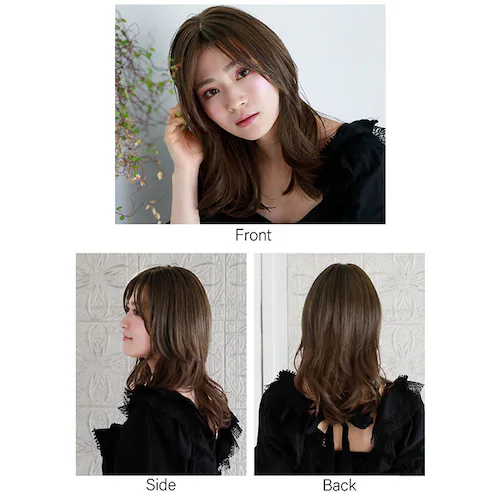 プリシラ ウィッグ つむじ 前髪 通販 グラムワンレンバングス つむじ付き 前髪ウィッグ つむじあり エクステ おしゃれ コスプレ かつら つけ毛 かわいい 大人 可愛い ヘアケア 美容 レディースヘ_3