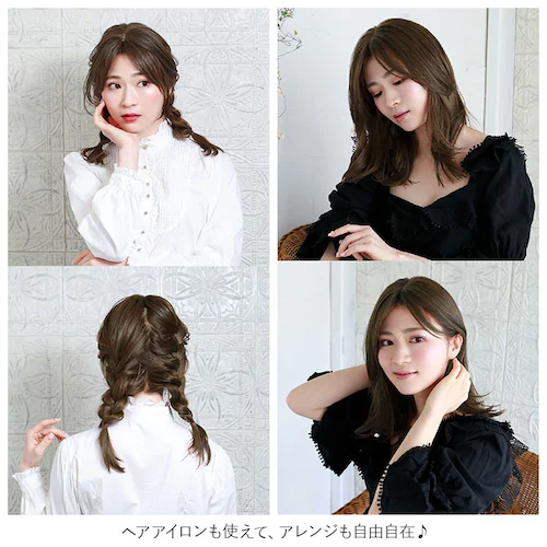 プリシラ ウィッグ つむじ 前髪 通販 グラムワンレンバングス つむじ付き 前髪ウィッグ つむじあり エクステ おしゃれ コスプレ かつら つけ毛 かわいい 大人 可愛い ヘアケア 美容 レディースヘ_4