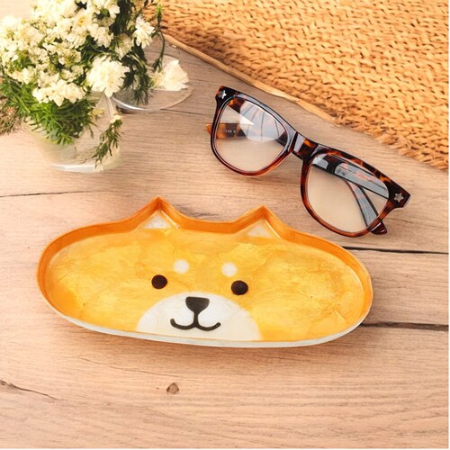 メガネトレー かわいい 動物 通販 トレイ トレー 眼鏡トレー 眼鏡ケース メガネケース めがね置き メガネ置き 眼鏡置き 受け皿 小物入れ つり銭トレイ キャッシュトレイ カピストレイ カピス貝 ア_2