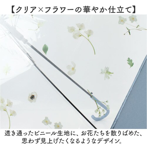 ビニール傘おしゃれ 通販 ビニール傘 ジャンプ傘 ビニール 傘 雨傘 長傘 レディース 丈夫 グラスファイバー 60cm 60センチ 女性 女性用 通学 通勤 女子 かわいい オシャレ 可愛い 中谷 _2