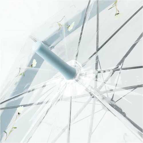 ビニール傘おしゃれ 通販 ビニール傘 ジャンプ傘 ビニール 傘 雨傘 長傘 レディース 丈夫 グラスファイバー 60cm 60センチ 女性 女性用 通学 通勤 女子 かわいい オシャレ 可愛い 中谷 _8