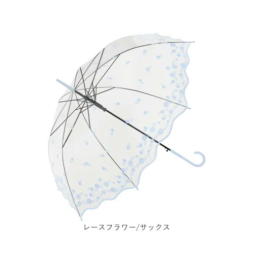 ビニール傘おしゃれ 通販 ビニール傘 ジャンプ傘 ビニール 傘 雨傘 長傘 レディース 丈夫 グラスファイバー 60cm 60センチ 女性 女性用 通学 通勤 女子 かわいい オシャレ 可愛い 中谷 _16