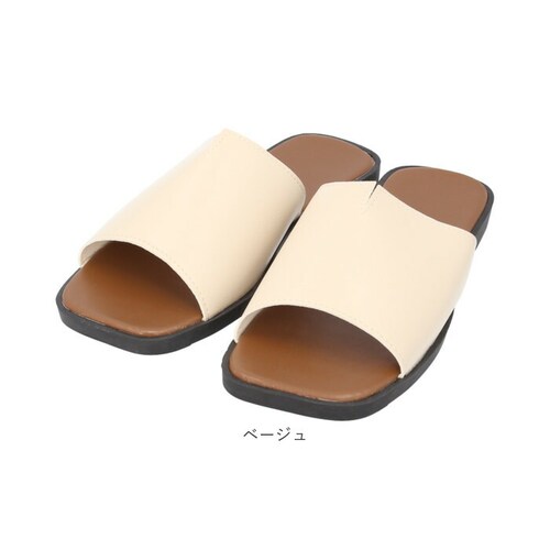 フラットサンダル レディース 通販 サンダル 疲れない きれいめ ぺたんこサンダル ローヒールサンダル コンフォートサンダル フラット スクエアトゥ オープントゥ ぺたんこ ペタンコ 歩きやすい シン_11