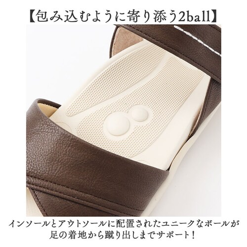 2ball ツヴォル サンダル TB-201 通販 日本製 ステッチサンダル レディースサンダル ミュール バックベルト 指圧 軽量 軽い 疲れにくい 履きやすい 歩きやすい 柔らかい クッション性 _2